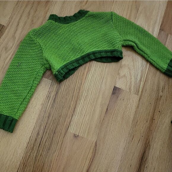Children's Place Baby Green Knitted Sweater Bolero Jacket - Picture 6 of 7